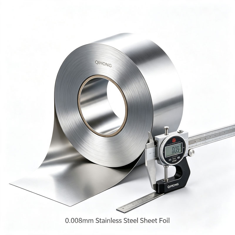 Kerajang Lembaran Keluli Tahan Karat 0.008mm